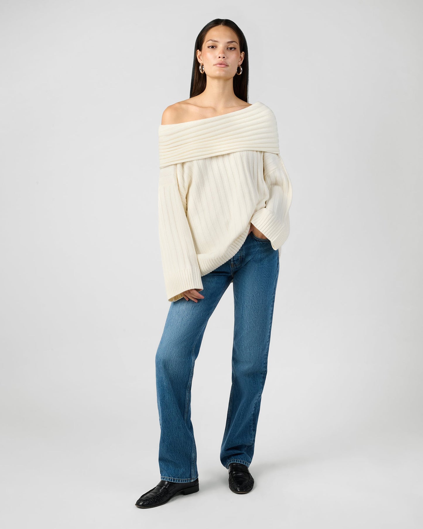 Oversized Off Shoulder Sweater