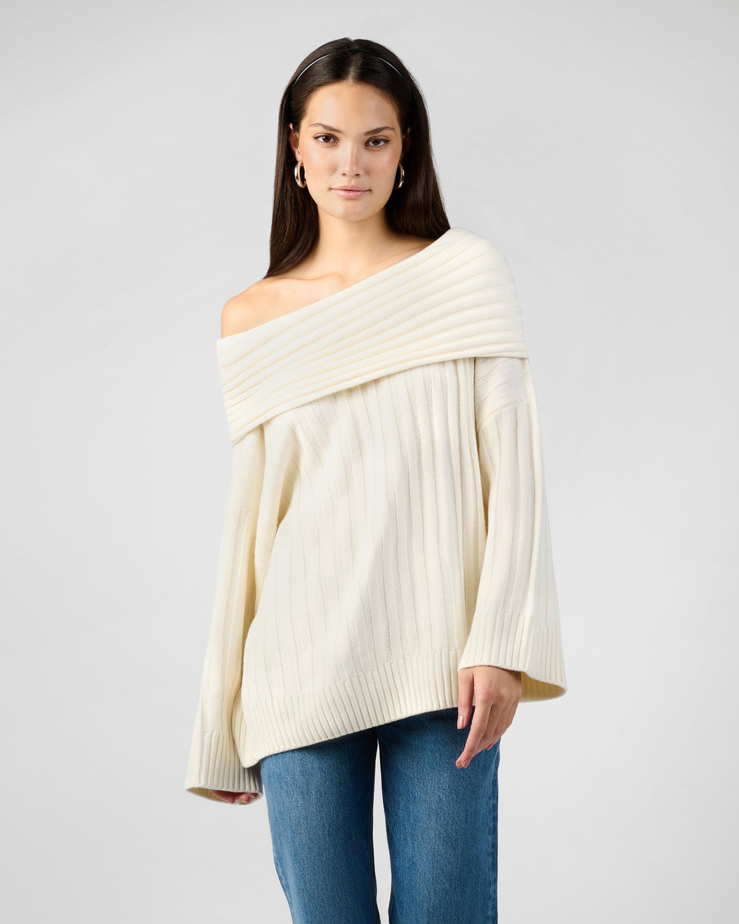 Oversized Off Shoulder Sweater