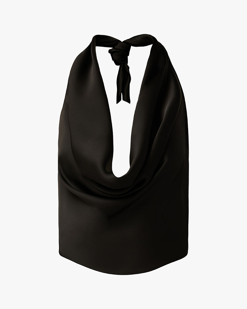 Halter Cowl Neck Top