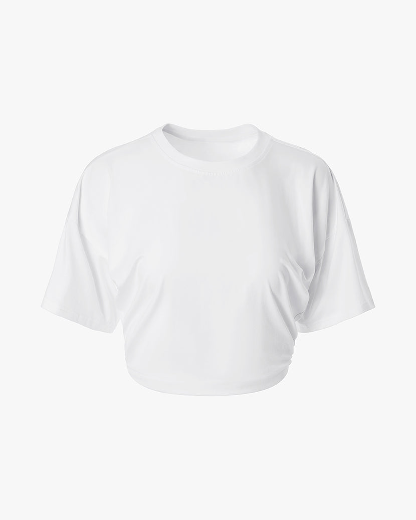 Ruched Cropped Tee