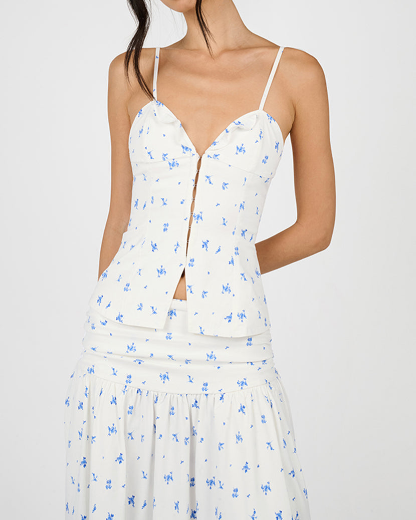 Ruffle Corset Top