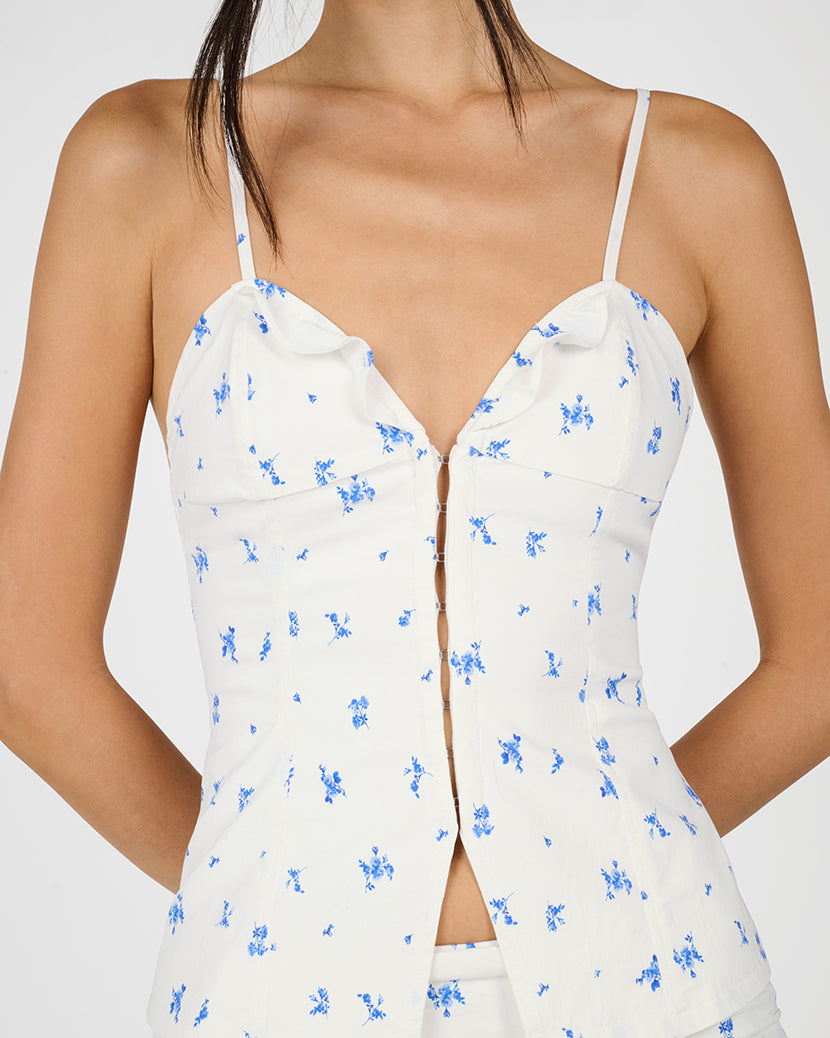 Ruffle Corset Top