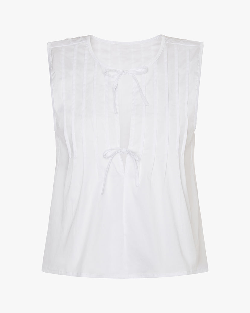 Tie Front Flare Top