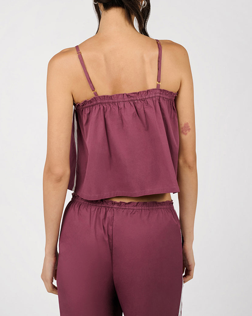Button Up Boxy Tank Top