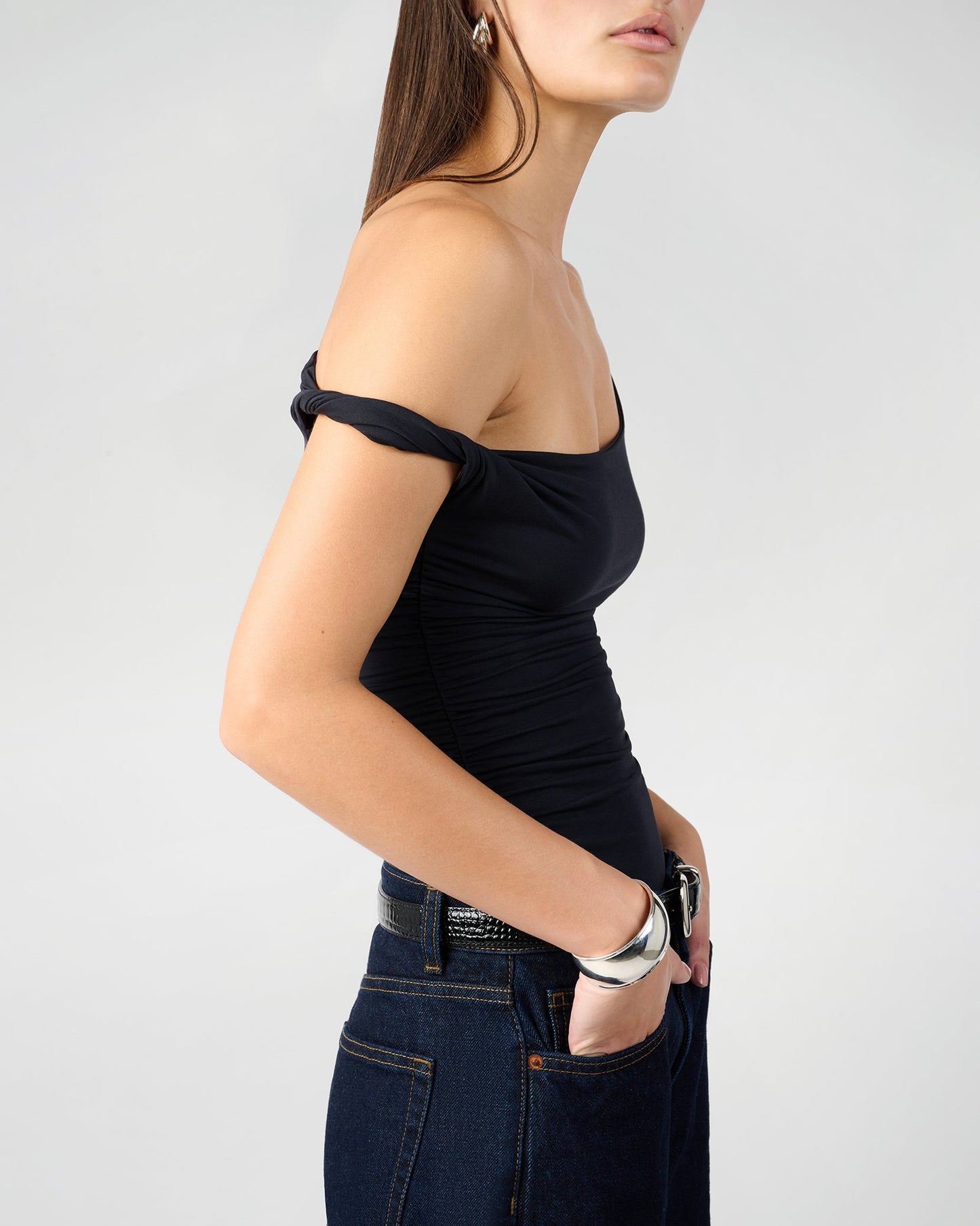 Twisted Off The Shoulder Top