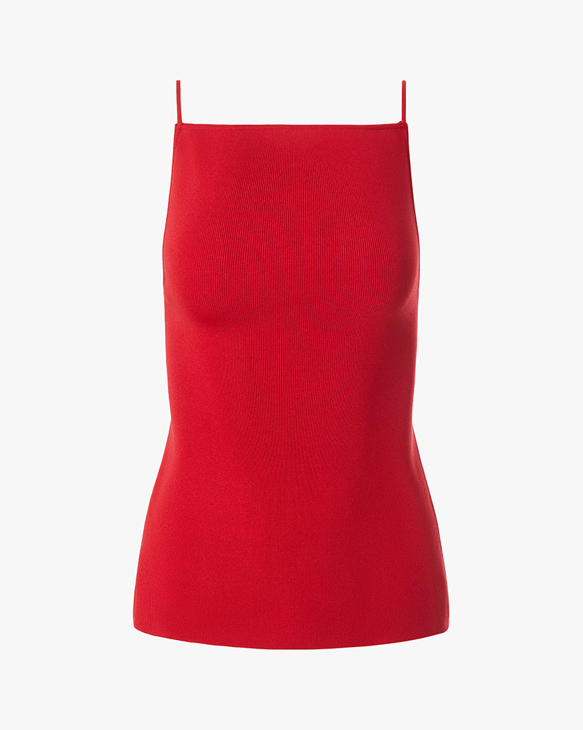 High Straight Neck Top