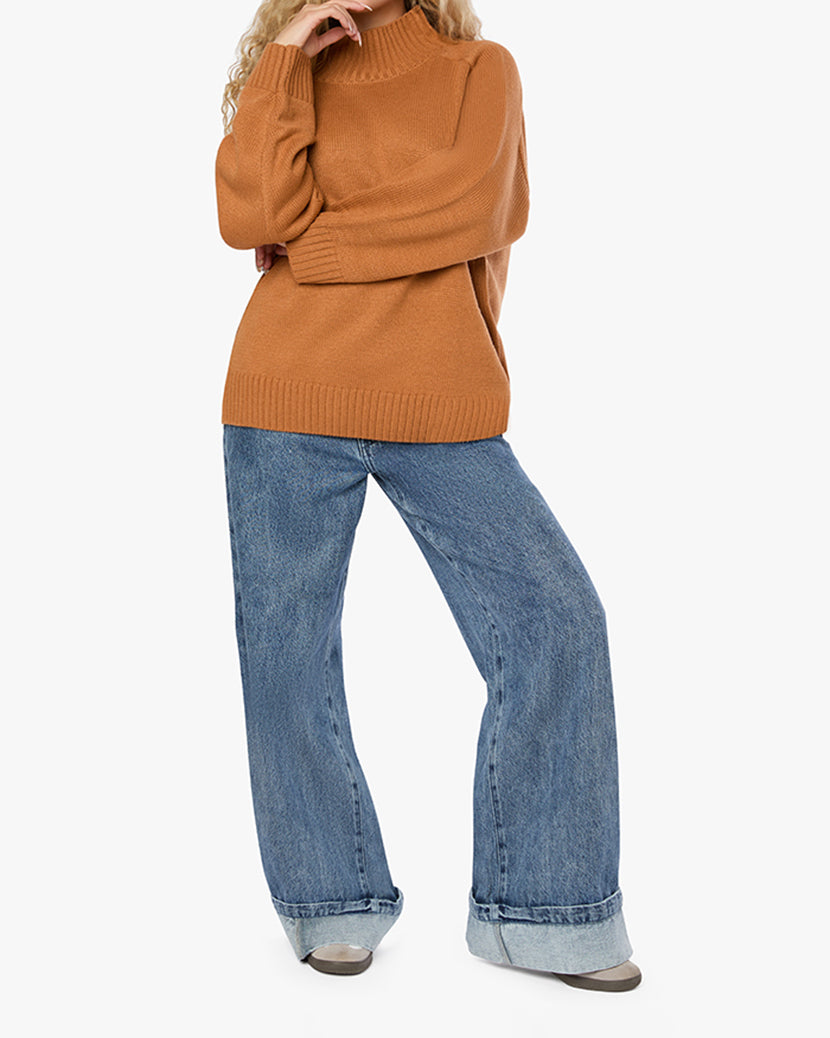 Oversized Funnel Neck Sweater