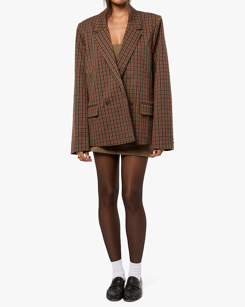 Double Breasted Boxy Blazer