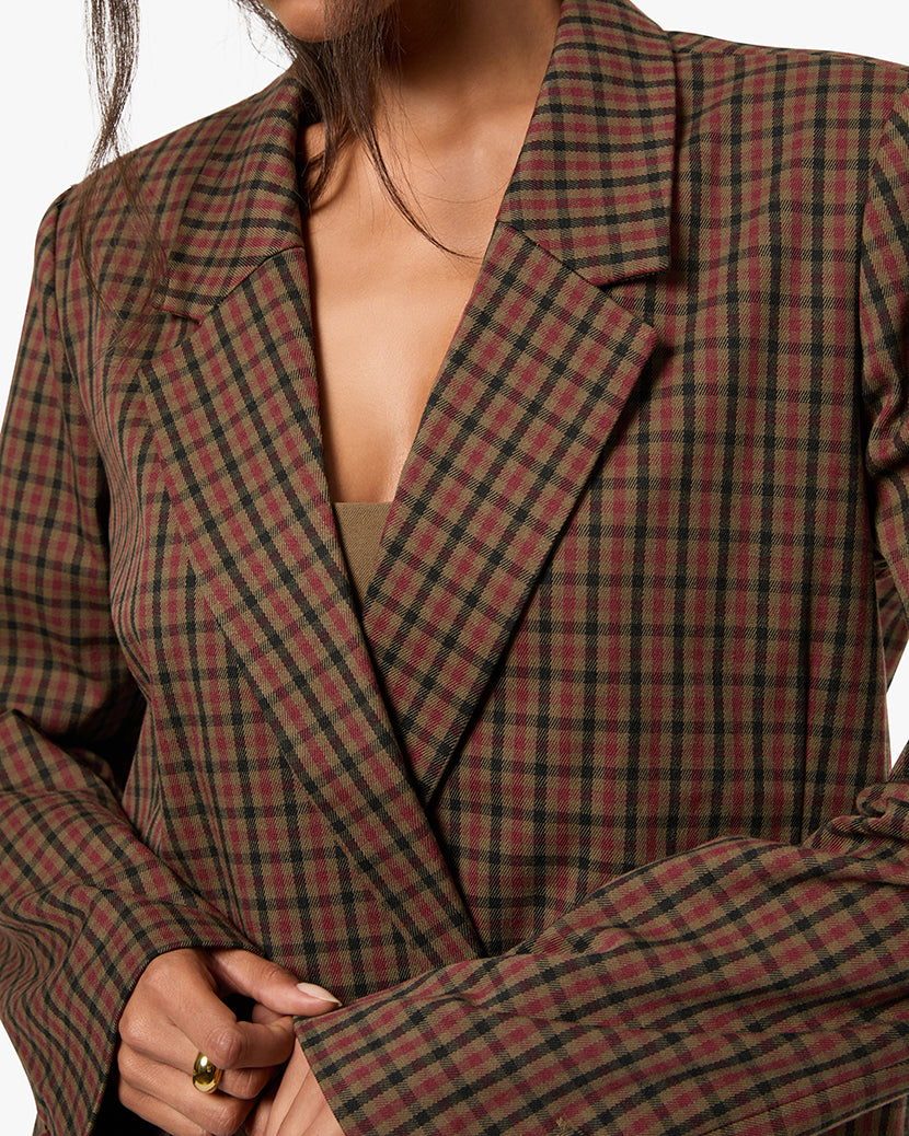 Double Breasted Boxy Blazer