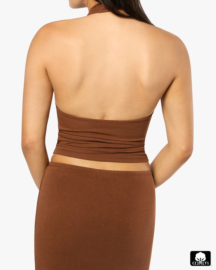 Halter Cowl Top