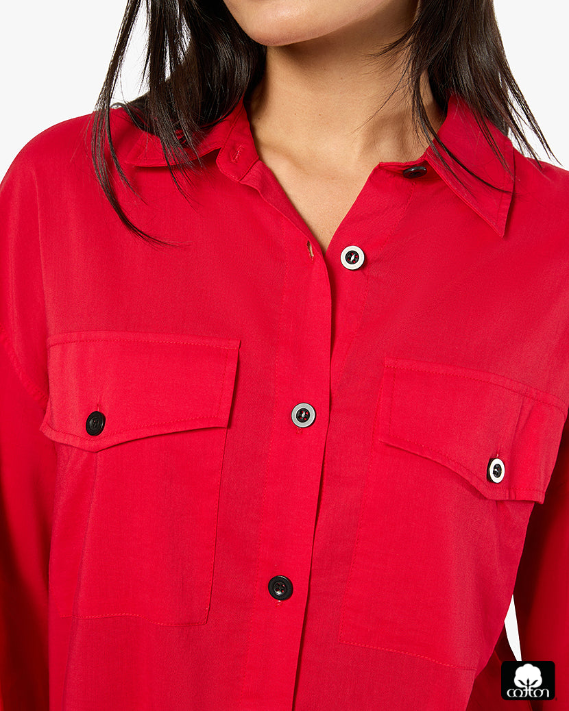 Boxy Button Down Shirt