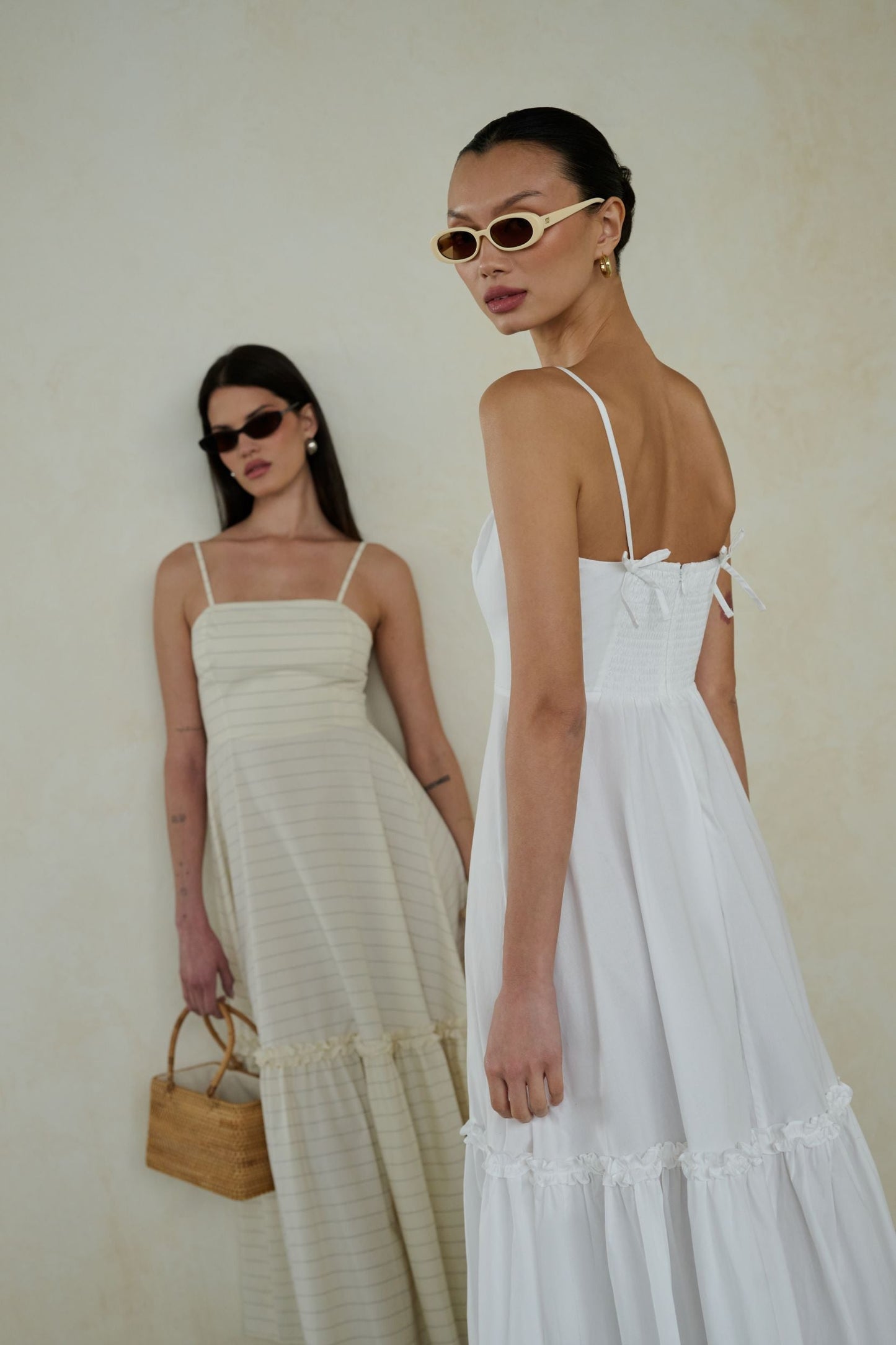 Ruffle Flare Midi Dress