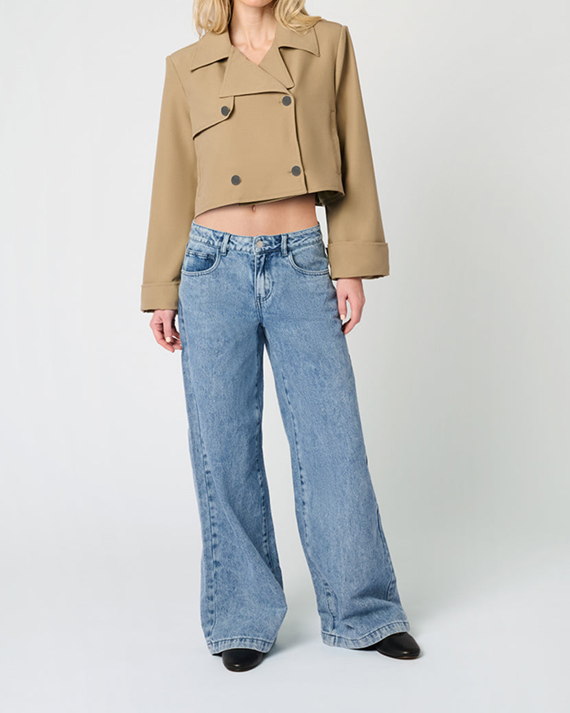 Cropped Trench Coat