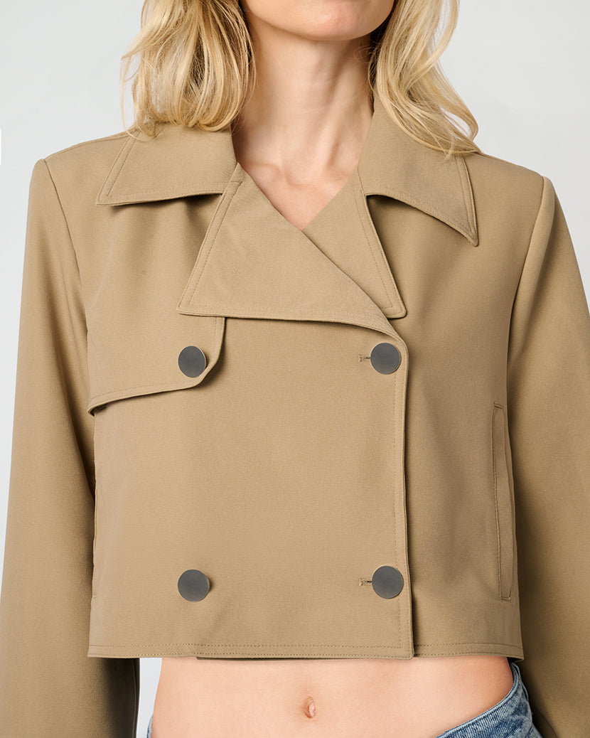 Cropped Trench Coat
