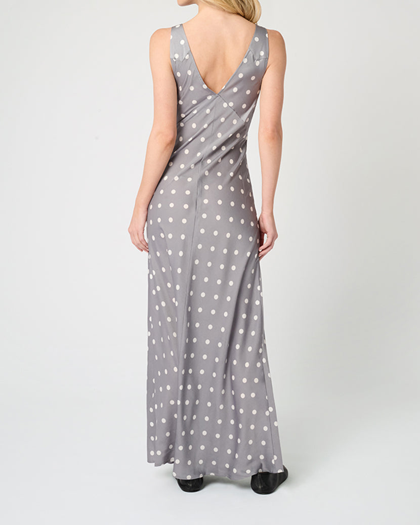 Ruched Cup Slip Maxi Dress