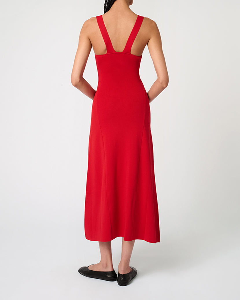 Scoop Neck Midi Dress