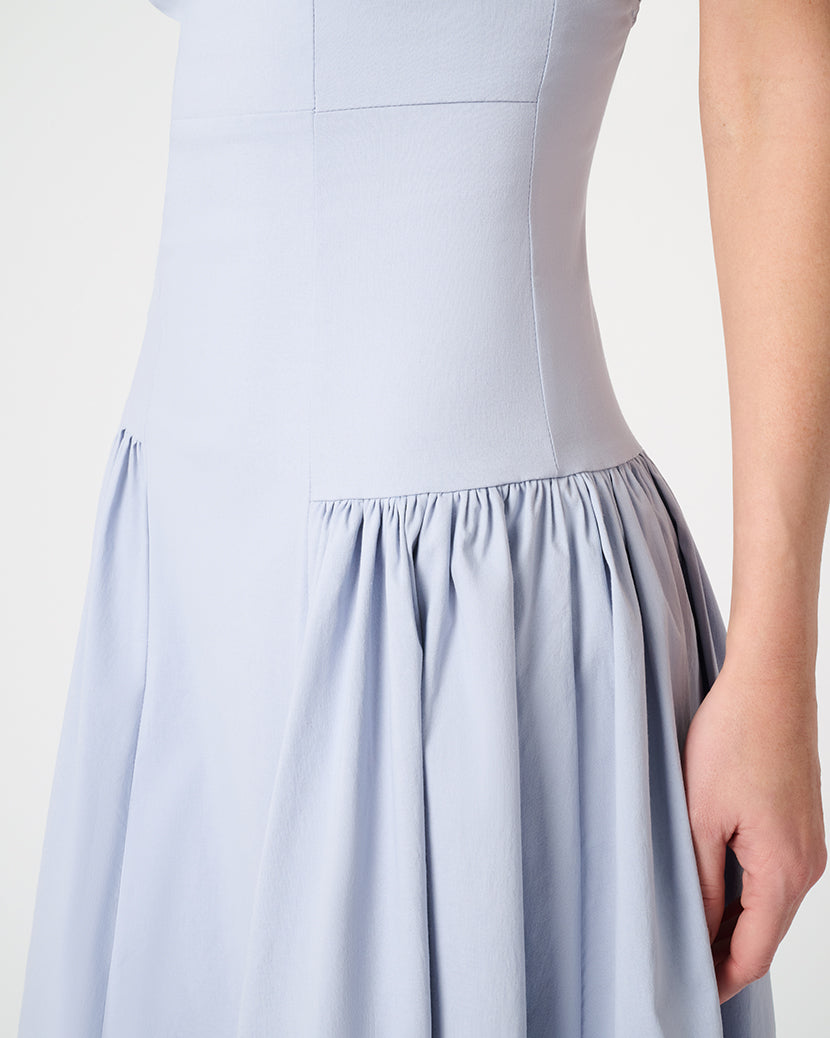 Flare Panel Midi Dress