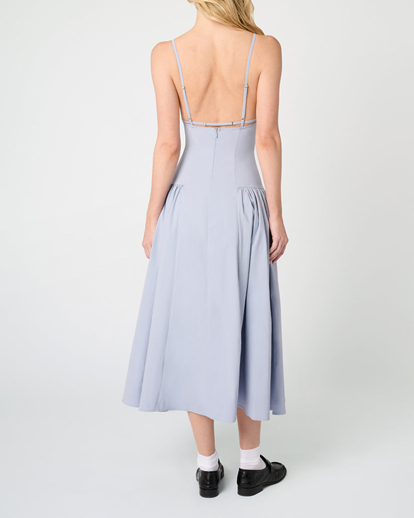 Flare Panel Midi Dress