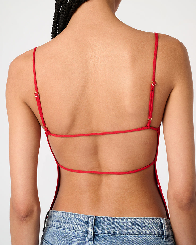 High Straight Neck Top
