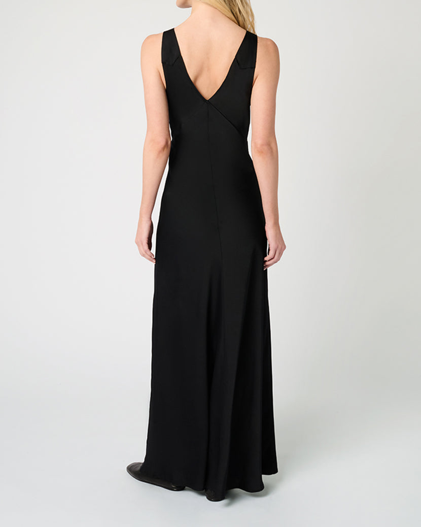 Ruched Cup Slip Maxi Dress