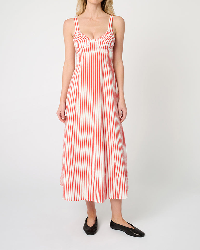 Ruched Cup Midi Dress