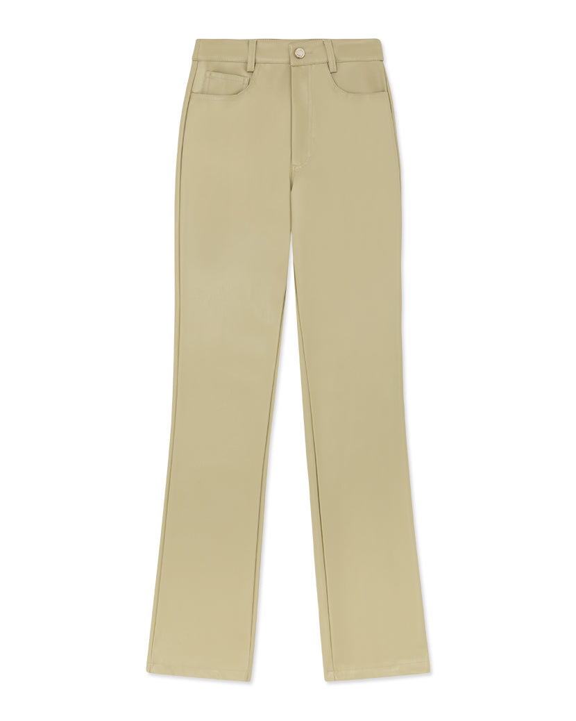 Vegan Leather Kick Flare Pant