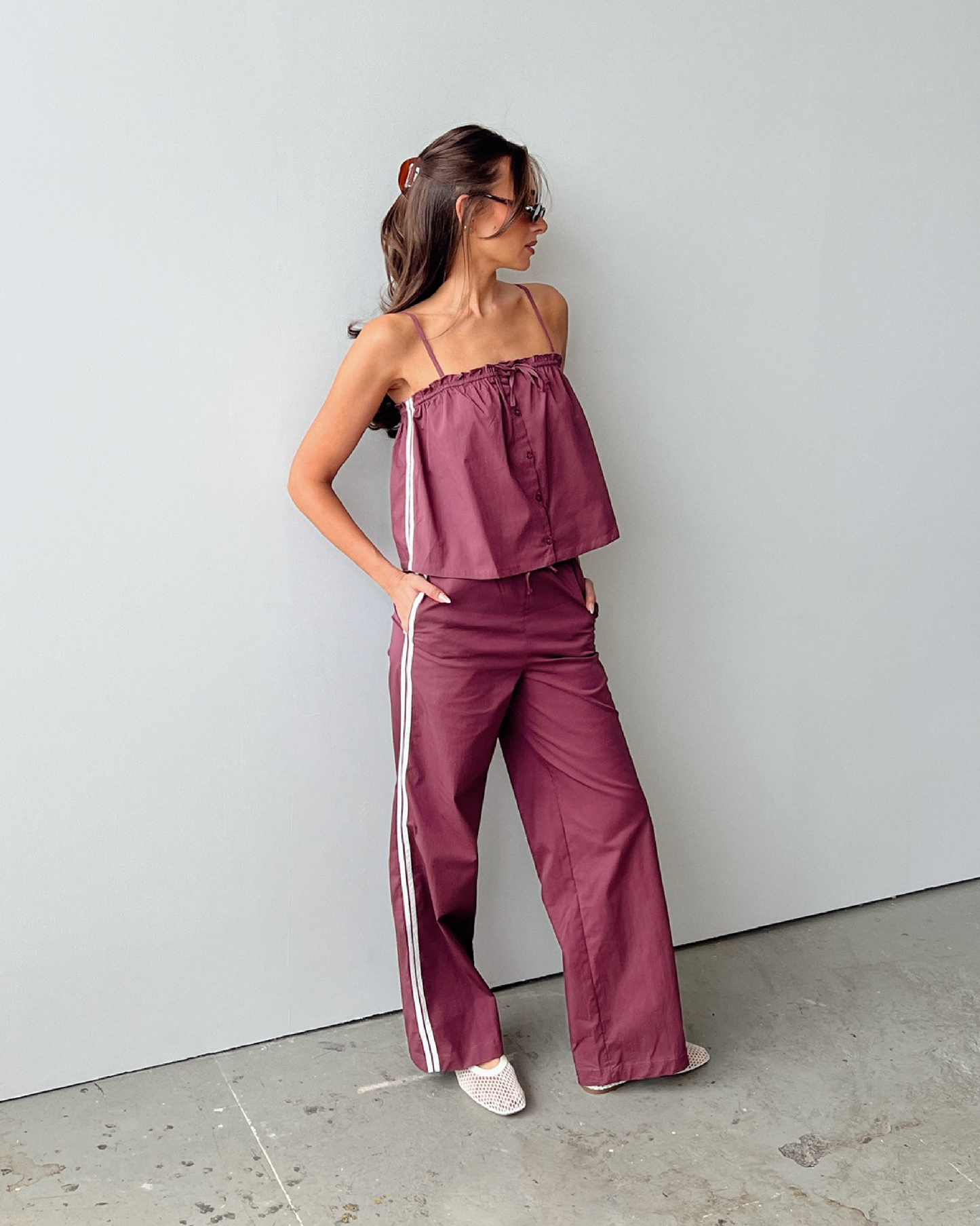 Button Up Boxy Tank Top