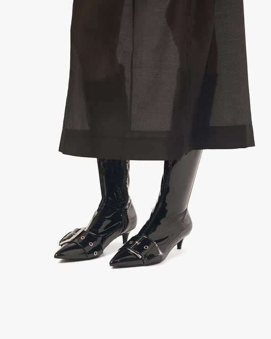 Knee High Buckle Boot