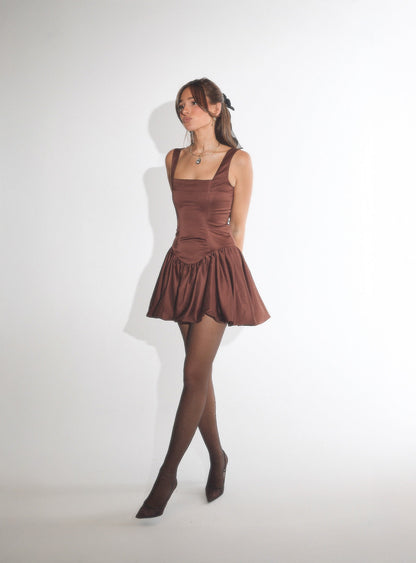 Bubble Skirt Corset Mini Dress