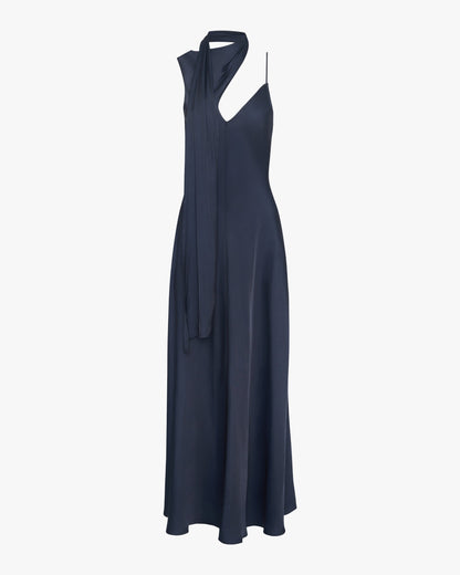 Wrap Neck Slip Dress