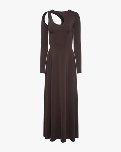 Cut Out Long Sleeve Maxi Dress