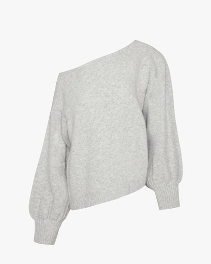 Off The Shoulder Balloon Sleeve Sweater
