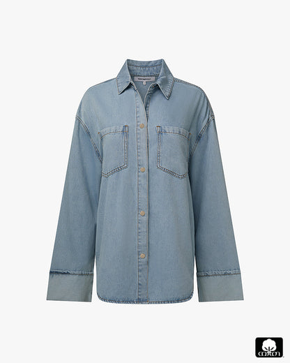 Denim Cuff Shirt