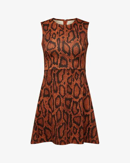 Muscle Tank Snake Print Mini Dress