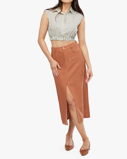 Sleeveless Popover Shirt