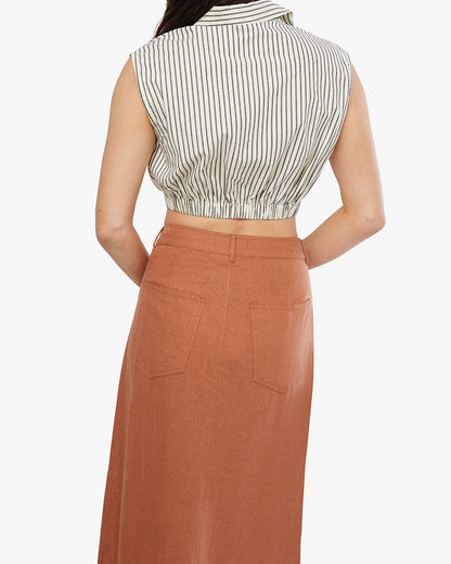 Sleeveless Popover Shirt