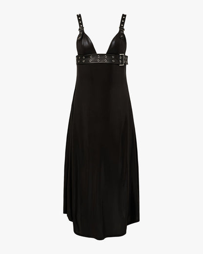 Belt Bodice Midi Dress