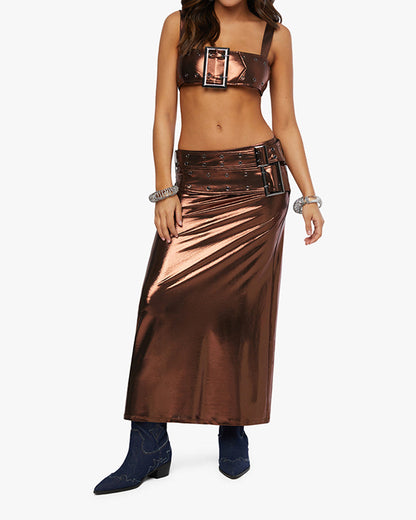 Buckle Bandeau Top