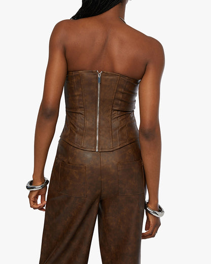 Lace Front Corset Top