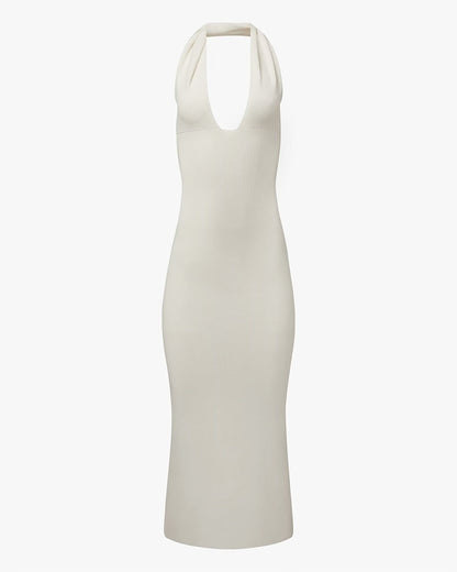 Knit Halter Maxi Dress