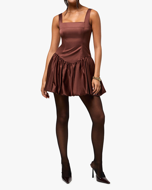 Bubble Skirt Corset Mini Dress