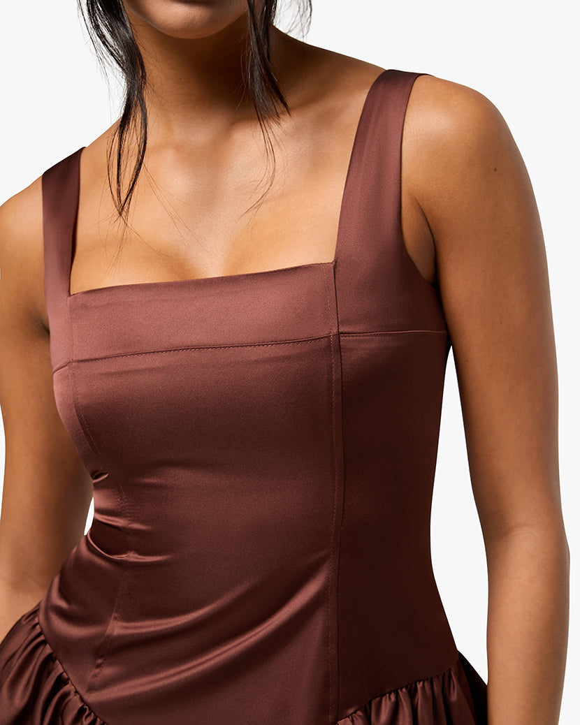 Bubble Skirt Corset Mini Dress