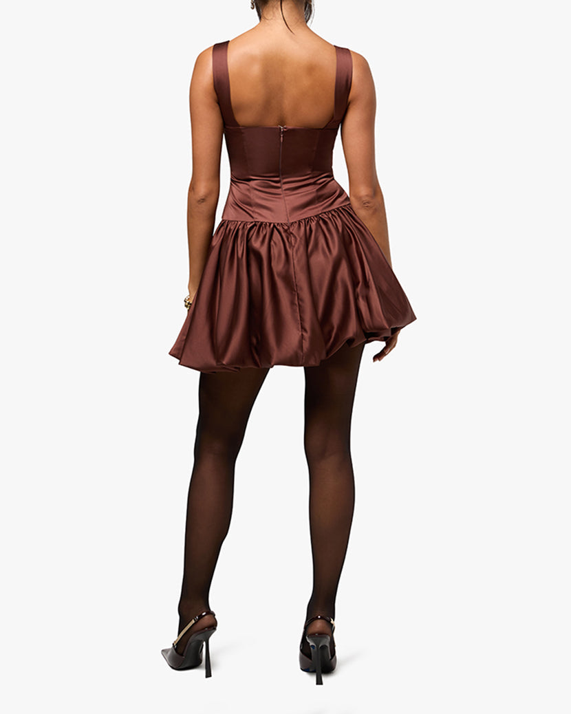 Bubble Skirt Corset Mini Dress