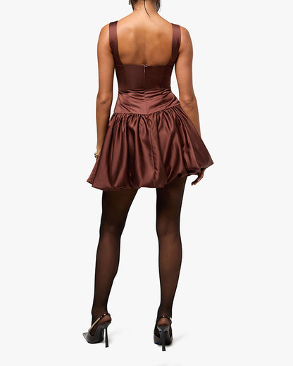 Bubble Skirt Corset Mini Dress