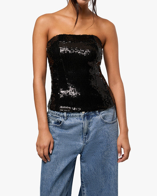 Sequin Corset Top