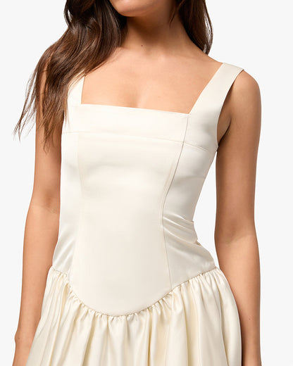 Bubble Skirt Corset Mini Dress