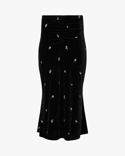 Ruched Midi Skirt