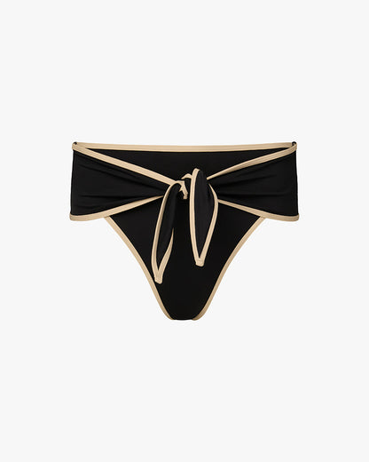 High Rise Tie Front Bottom