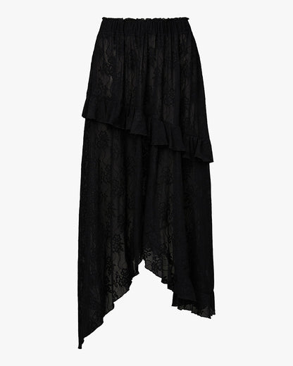 Lace Ruffle Skirt