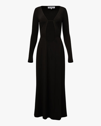 Long Sleeve Cutout Maxi Dress